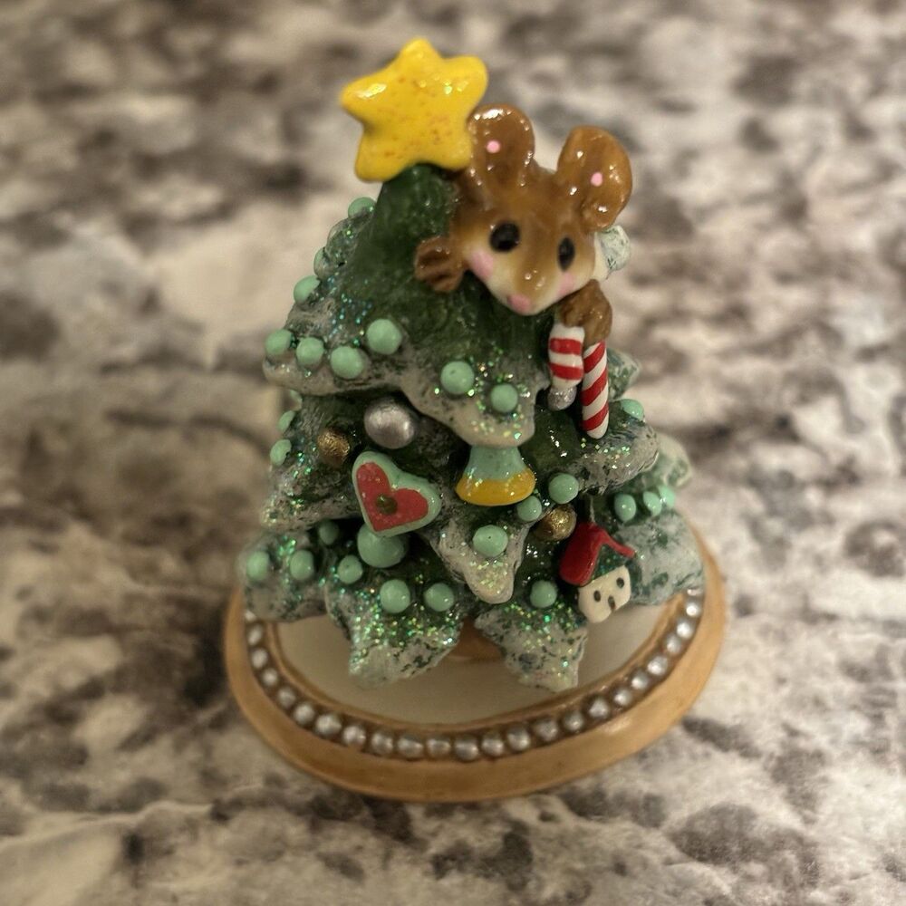 Wee Forest Folk Figurine TREE ALONE Mouse In Christmas TREE M-240a MINT